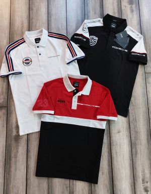 Bos X Porsche Edition White Premium Polo Tshirt 560