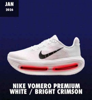 Vomero Premium White Bright Crimson