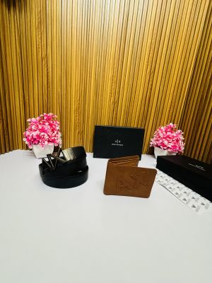 302 AX ARMANNI PREMIUM QUALITY BELT WALLET COMBO