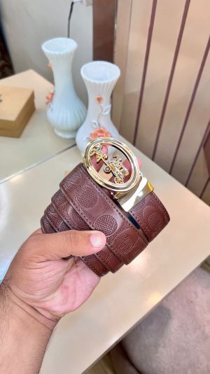 COCAH PREMIUM QUALITY IMP EMBOSSED MONOGRAM BELT WITH OG BOX