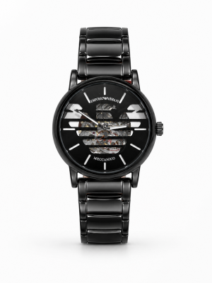 EMPORIO ARMAN AUTOMATIC PREMIUM FULL BLACK WATCH