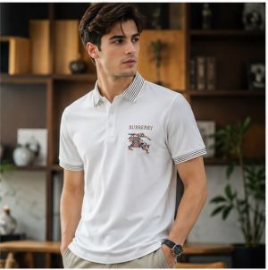 BURBERRRY PREMIUM WHITE IMPORTED POLO