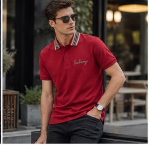 BURBERRRY PREMIUM  RED IMPORTED POLO