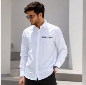 BALENCIAG WHITE PREMIUM IMPORTED SHIRT
