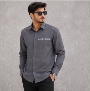 BALENCIAG GREY IMPORTED SHIRT 