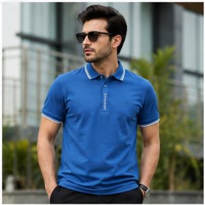 ARMANNI EXCHANGE BLUE PREMIUM POLO