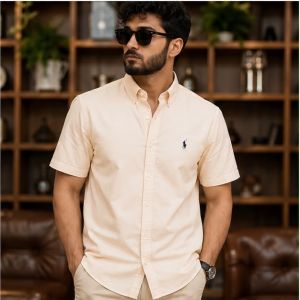 RL POLO PREMIUM CLASSIC PEACH SHIRT