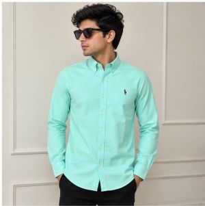 RL POLO PREMIUM BLUE CLASSIC SHIRT