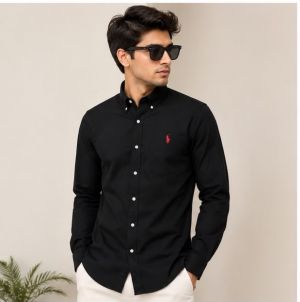RL POLO PREMIUM CLASSIC BLACK SHIRT