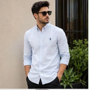 RL POLO PREMIUM CLASSIC SKY SHIRT