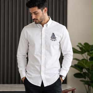 RL POLO PREMIUM CLASSIC WHITE YACHT SHIRT