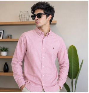 RL POLO PREMIUM CLASSIC PINK SHIRT