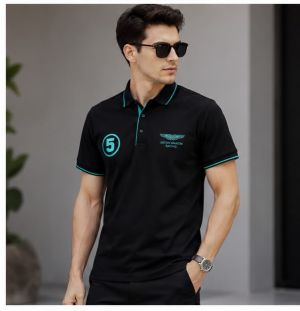 HACKKETT ASTON MARTIN BLACK PREMIUM POLO