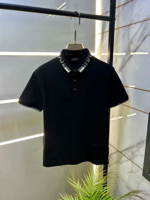 Emporio Arman Black Polo Premium Collar Neck T-shirt F3849-B1