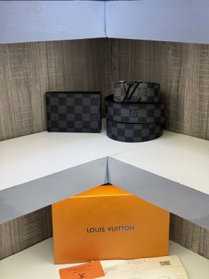 Loui Vuitton Belt Wallet Combo with original packing