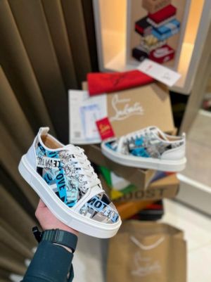 Christian_louboutiin_vieira_print_ _junior_premium_sneaker Sale