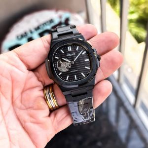 SEIKO AUTOMATIC PREMIUM FULL BLACK 