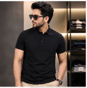 GUCCCI PREMIUM BLACK KNITTED IMPORTED POLO