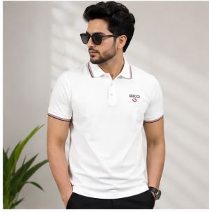 GUCCCI PREMIUM WHITE  IMPORTED POLO