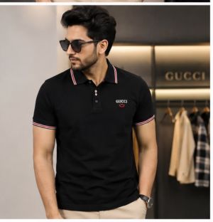 GUCCCI PREMIUM BLACK IMPORTED POLO