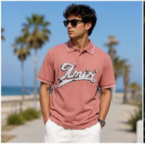 AMIIRI PREMIUM PINK IMPORTED POLO