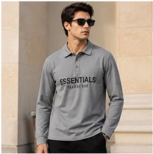 ESSENTIAL PREMIUM GREY FULL SLEEVS TEE
