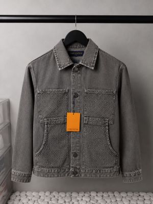 Loui_ Vuitton Monogram Premium Utility Denim Overshirt 1388