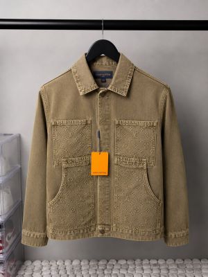 Loui_ Vuitton Monogram Premium Utility Denim Overshirt 1386