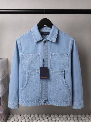 Loui_ Vuitton Monogram Premium Utility Denim Overshirt 1385