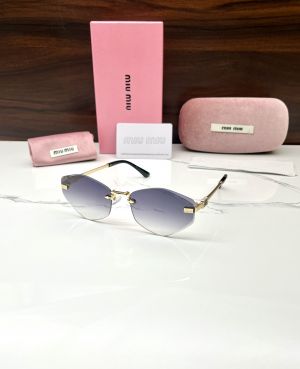 MIU MIU 26089 GOLD BLACK SHADED GLASSES 