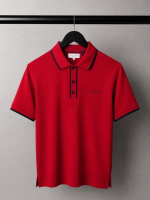 Te beke-r Premium Ribbed Polo T Shirt 1435