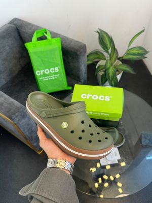 Croccs Crocband Gum Clog Khaki 