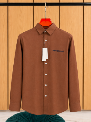 TOM-Y HILFIGER IMPORTED STORE ARTICLE SHIRT LINEN FABRIC