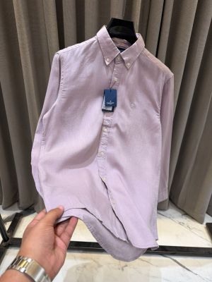 Hacket Linnen imported Full Sleeves Shirt Light purple 