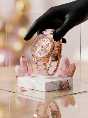 Micheal Kors bradshaw two tone pink gold premium 171816 