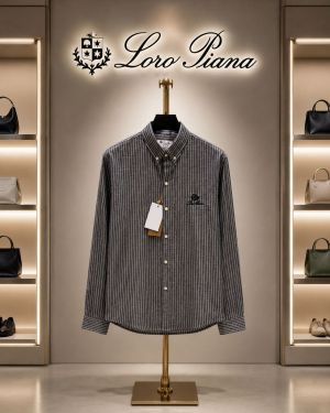 Lorro Pianna Lining Full Sleeves Shirt Black