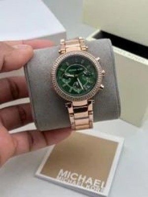 MICHAEL KORS PARKER ROSE GOLD GREEN