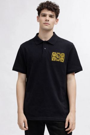 Versace_impoted Polo t-shirt Black 