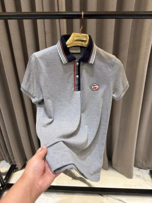 Guc_Imported primium Polo Tshirt Grey