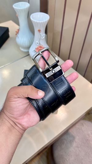 MONT BLAN_C PREMIUM QUALITY IMP EMBOSSED REVERSEABLE BELT WITH OG BOX