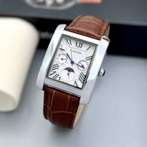 CARTIEER TANK MOONPHASE BROWN WHITE 748