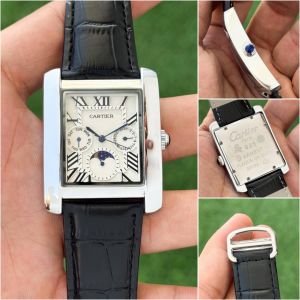  CARTIEER  TANK LEATHER MOONPHASE 419