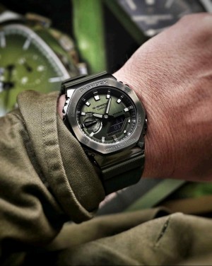 G SHOCK GA 2100 BLACK GREEN
