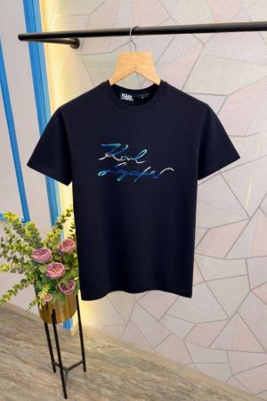 Karl lagerfeld Premium Quality Round Neck T-Shirt Store Article (Navy)