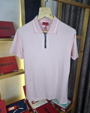 Hug o Collar T Shirt Pink M352-P