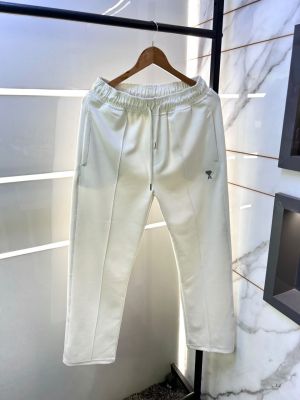 Ami White Embroidery Logo Super Premium Track Pant F3921-WH