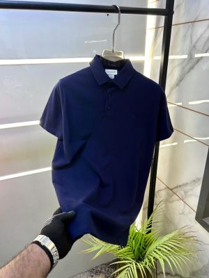 Calvi Klein Navy Collar Neck Premium Polo T-shirt F5015-NY