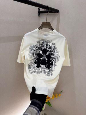 Chrome Hearts Imported White Oversized Premium Round Neck Drop Shoulder T-shirt F3949-W3