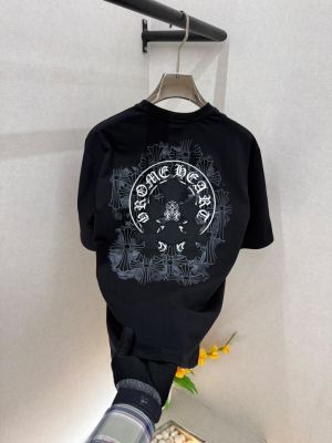 Chrome Hearts Imported Black Oversized Premium Round Neck Drop Shoulder T-shirt F3949-B3