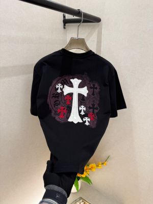 Chrome Hearts Imported Black Oversized Premium Round Neck Drop Shoulder T-shirt F3949-B2